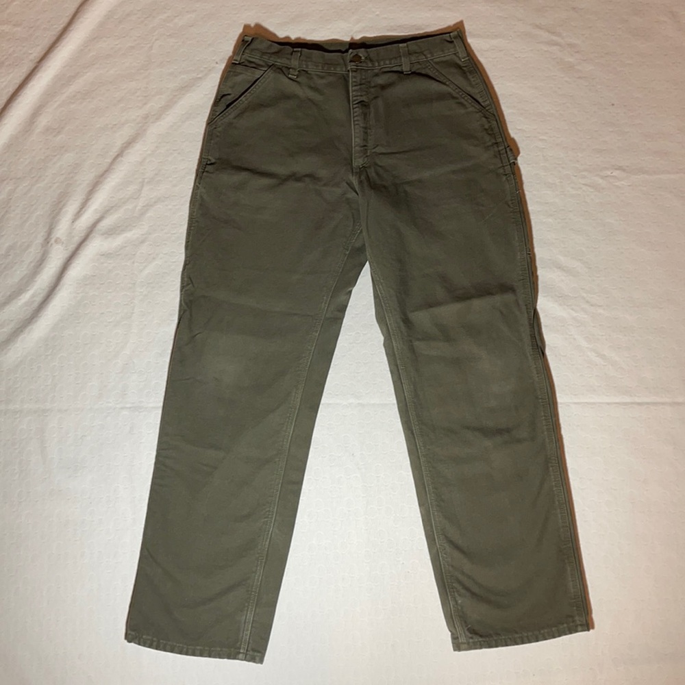 1 Pair of Insulated Heavy Duty Carhartt Work Pants Tag 36X34 Actual 34X32